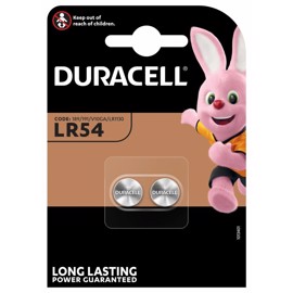Duracell LR54 / AG10 1,5V alkaliska batterier (2 st.)